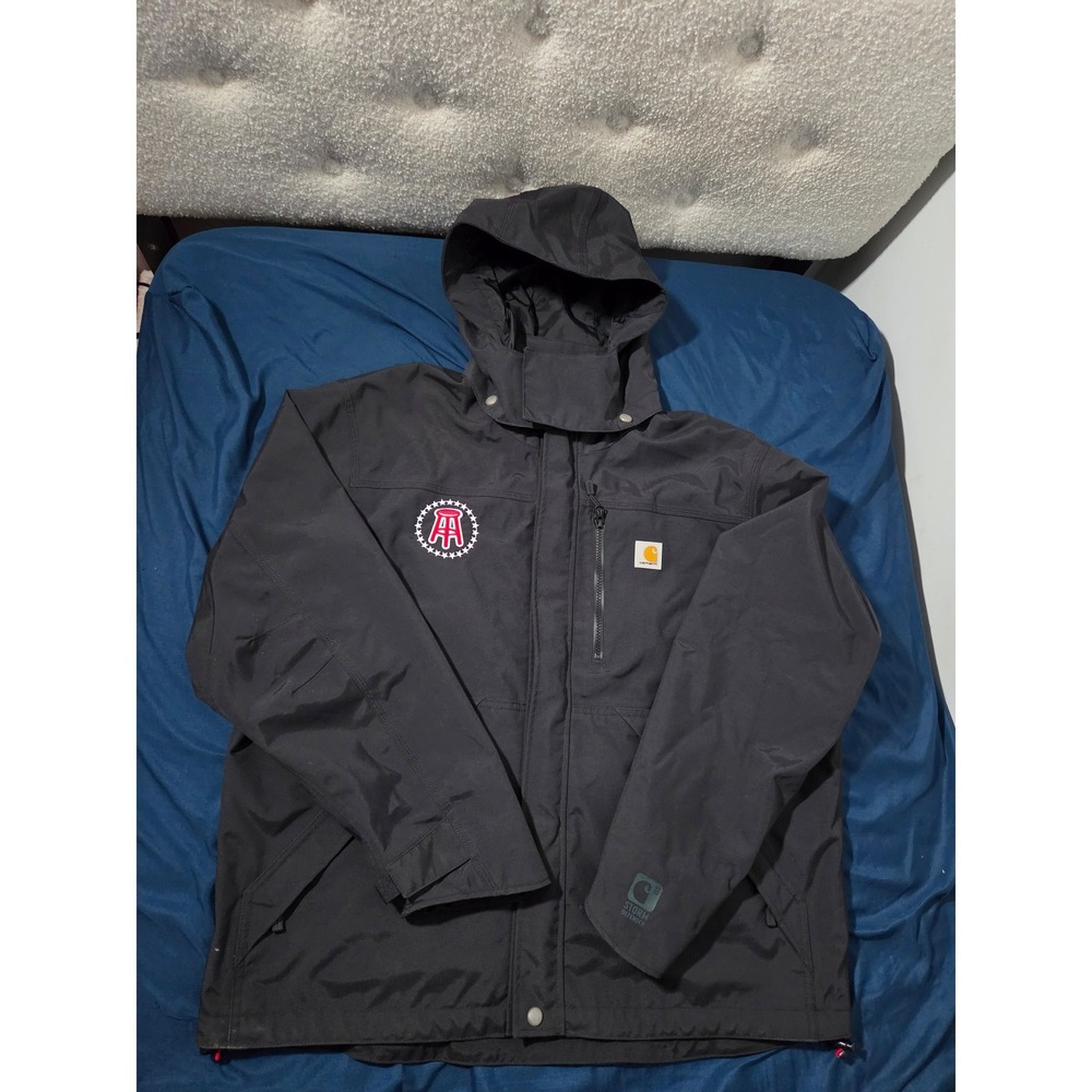 Carhartt Storm Defender Barstool Sports Jacket Black Mens Large J162 001 Heavy
